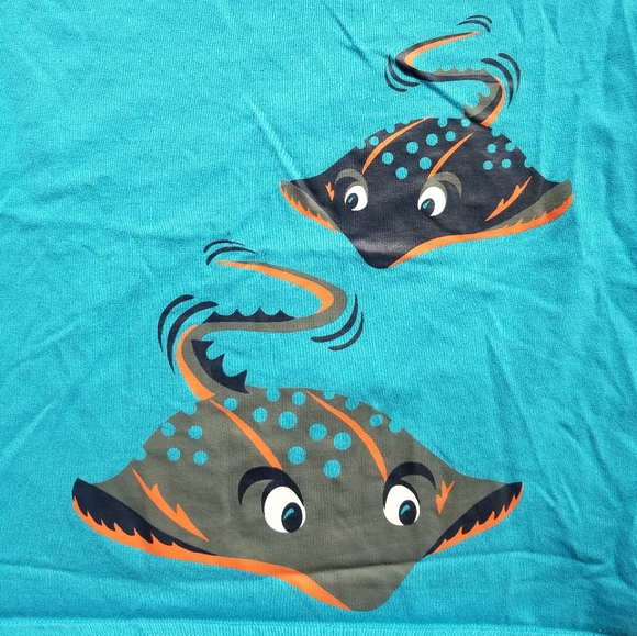 2010 euc / vguc Hanna Andersson 110 size 5 stingray tee - Picture 2 of 9